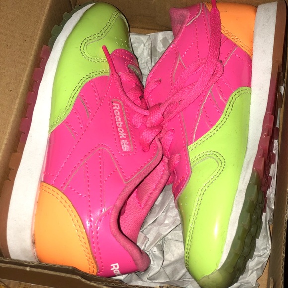 neon reeboks